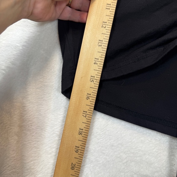 Missguided Crop Top Womens Size Large Black Long Sleeve Scrunch Front Goth 90s - Picture 5 of 6